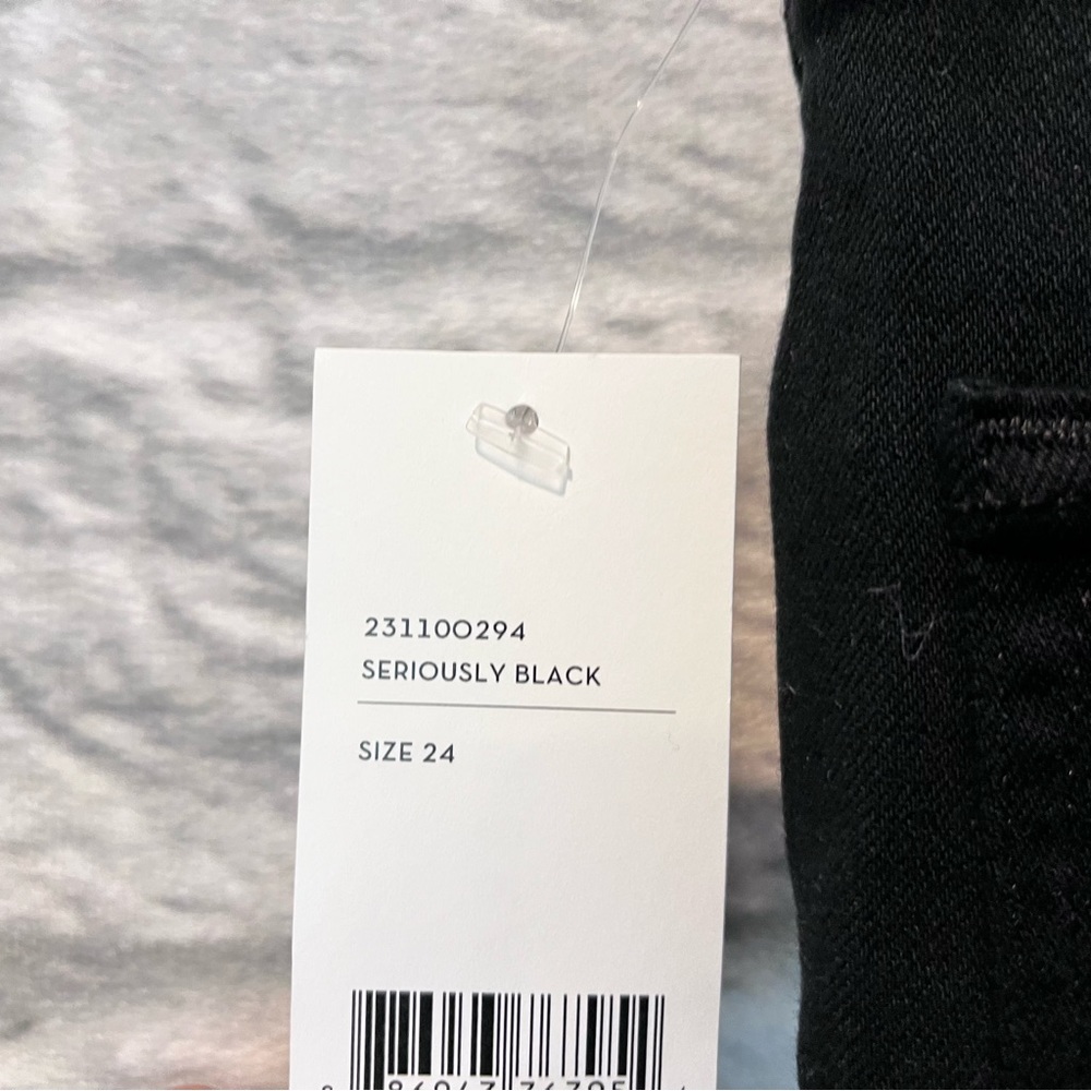 NWT J Brand 24” Maria High Rise Skinny Jeans in Seriously Black - Picture 12 of 12